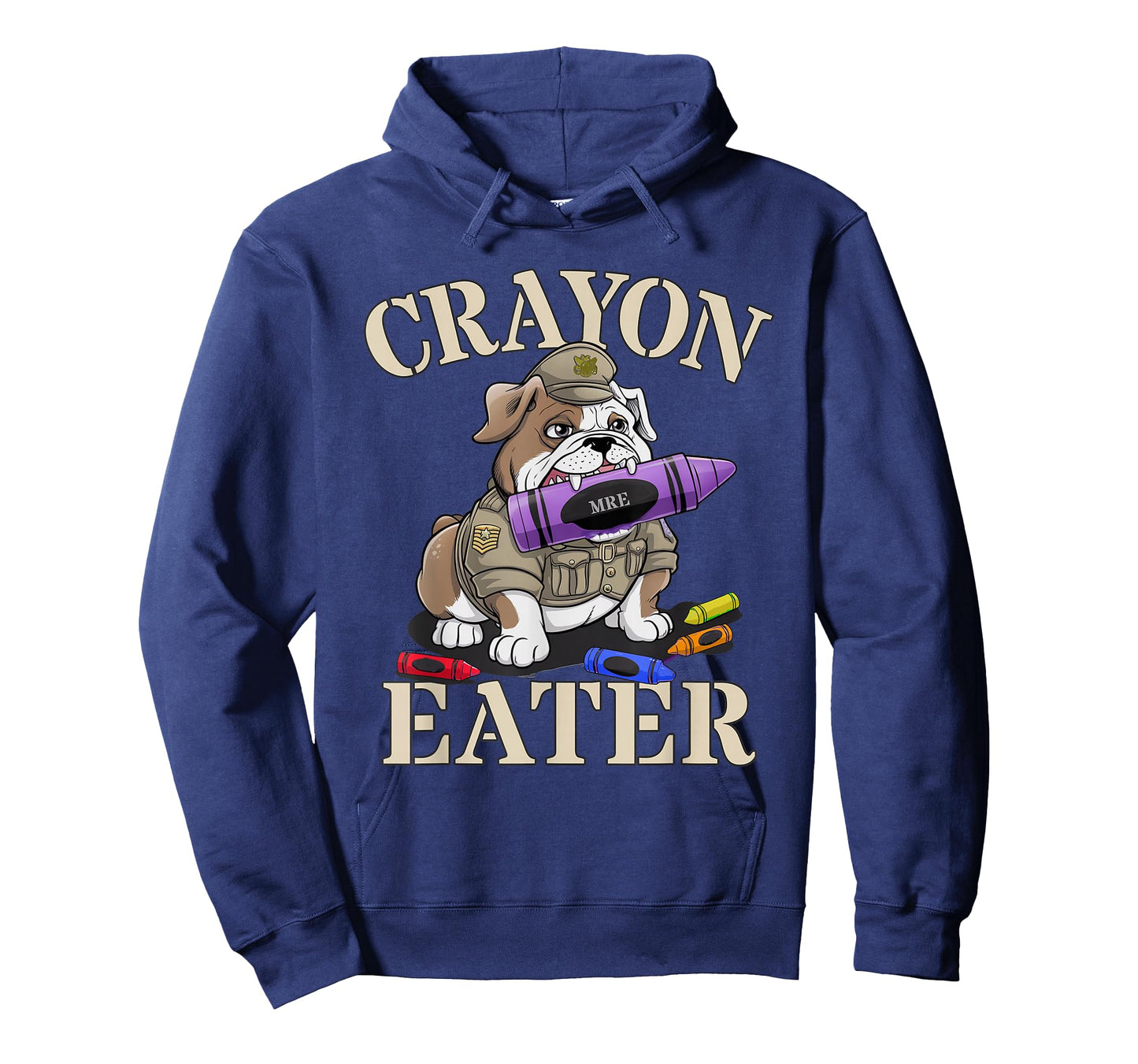 Funny Grunt Crayon Eater Bulldog Our Troop Father Military T-Shirt