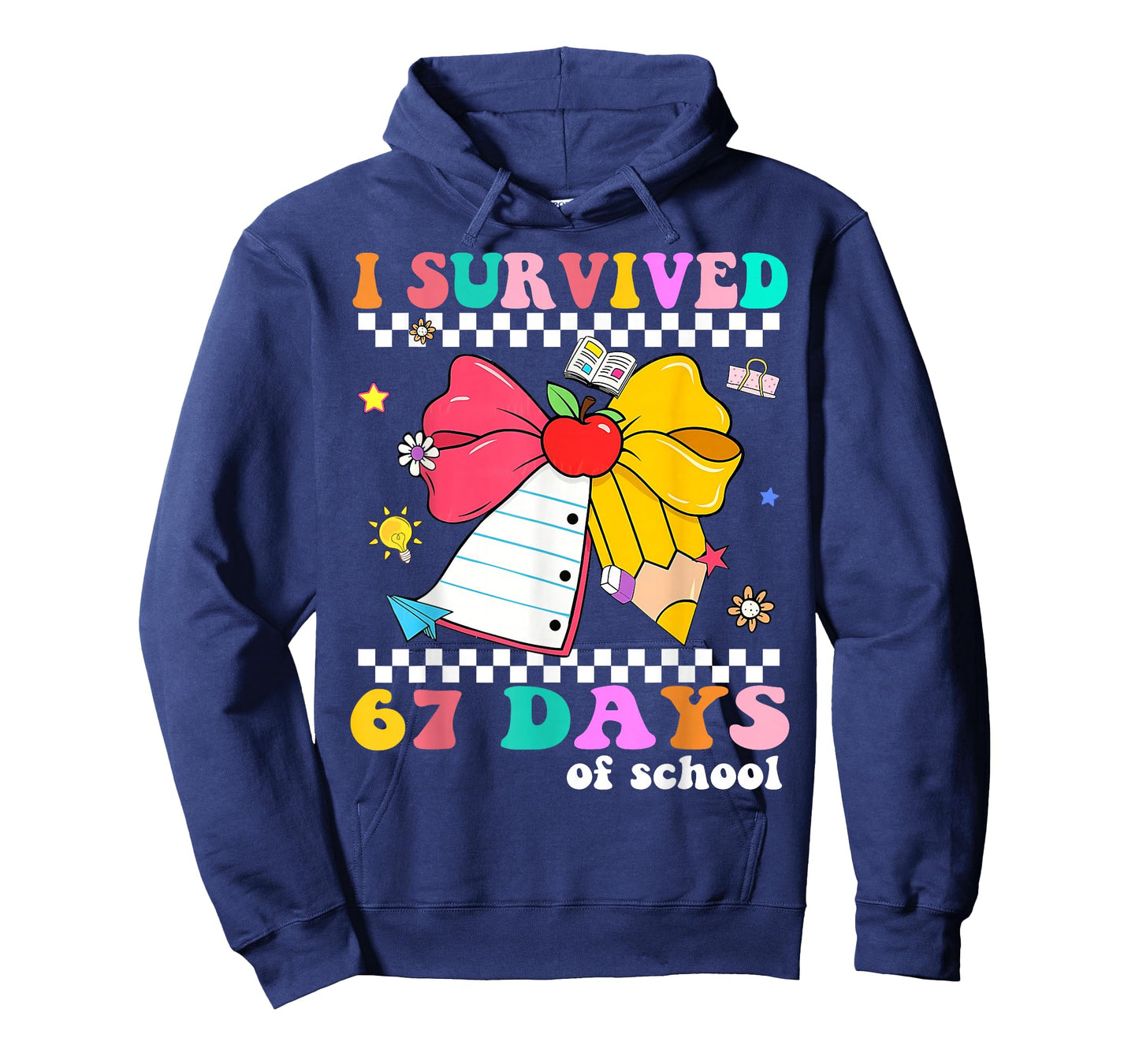 I Survived 67 Day of School Notebook Teachers and Students T-Shirt
