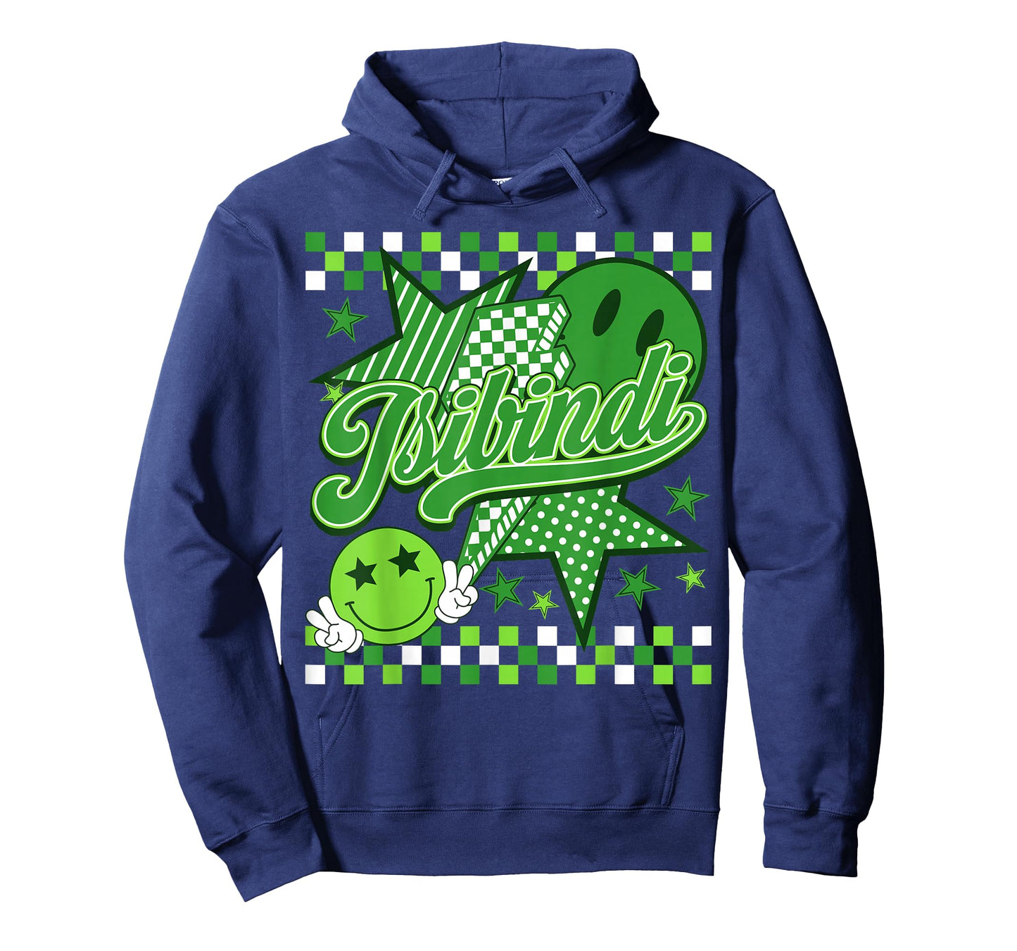 Team Isibindi Checkered Retro School Spirit House Day T-Shirt