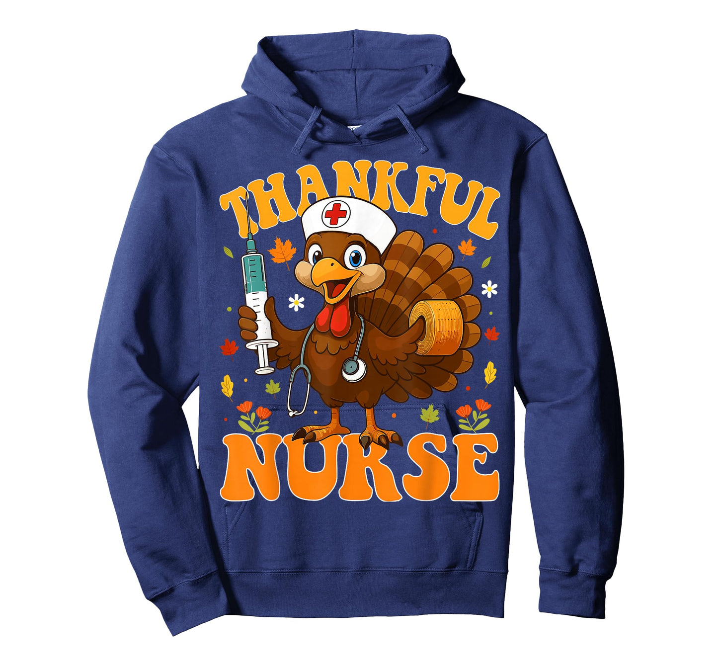 Thankful Nurse Turkey Nursing Thanksgiving Nurse Fall RN T-Shirt