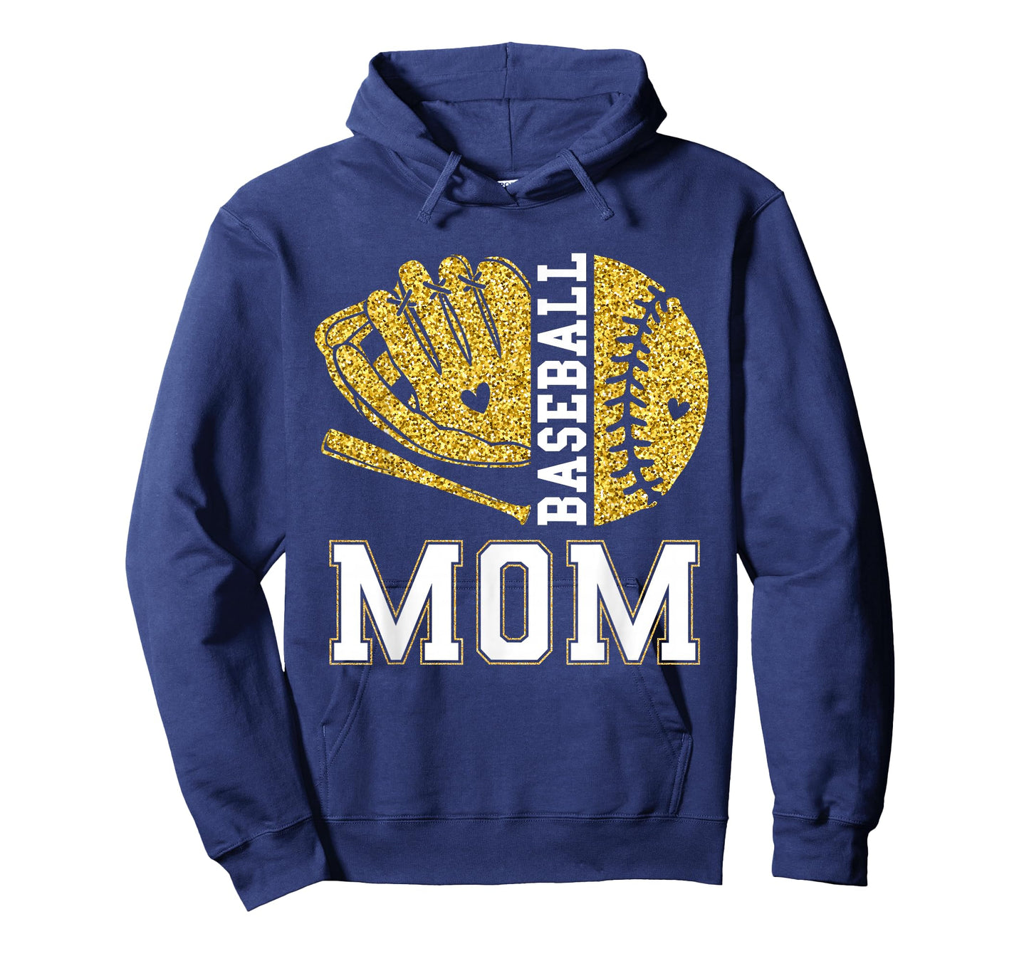 Baseball Mom Game Day Baseball Season Mama Girl Gold T-Shirt