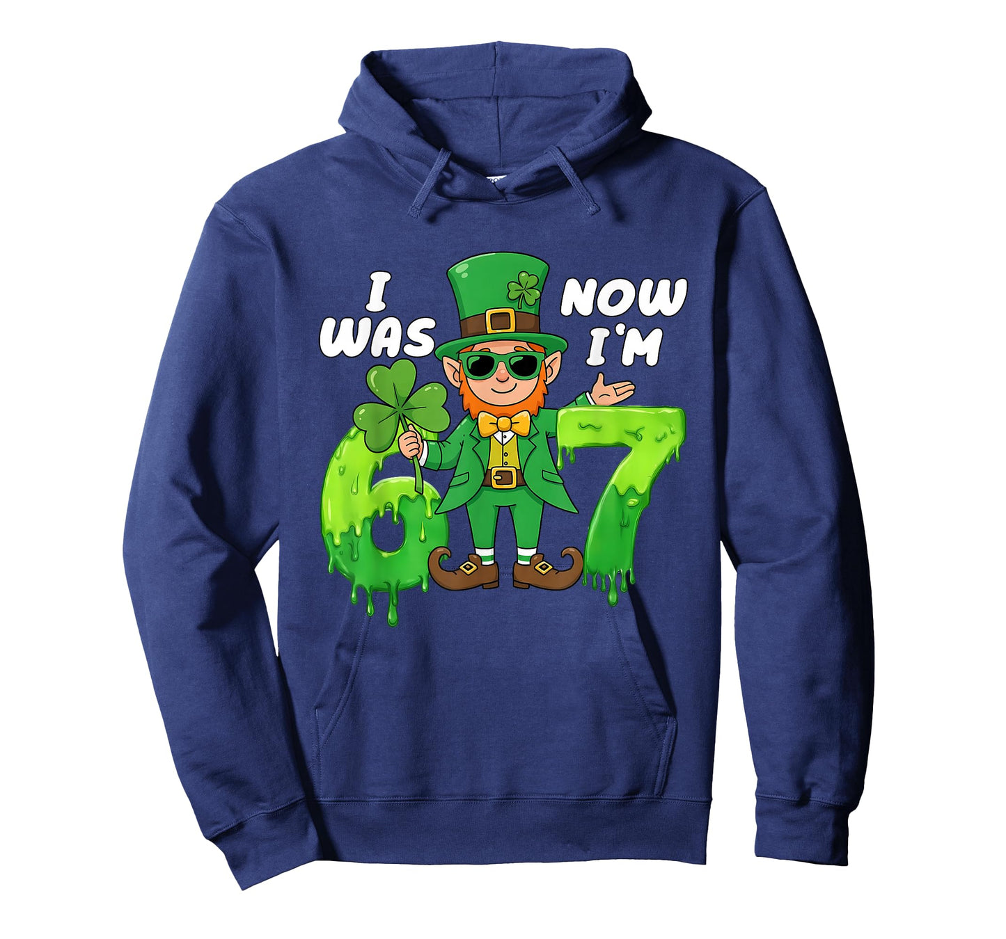 I was 6 Now Im 7 Leprechaun St Patricks Day 7th Birthday Boy T-Shirt