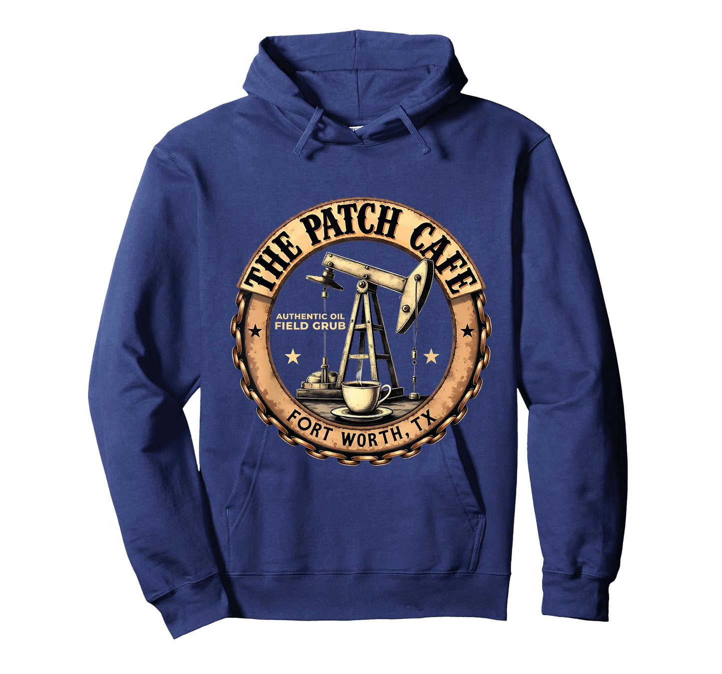 Vintage Theme Oilfield Patch Cafe Authentic Field Grub T-Shirt