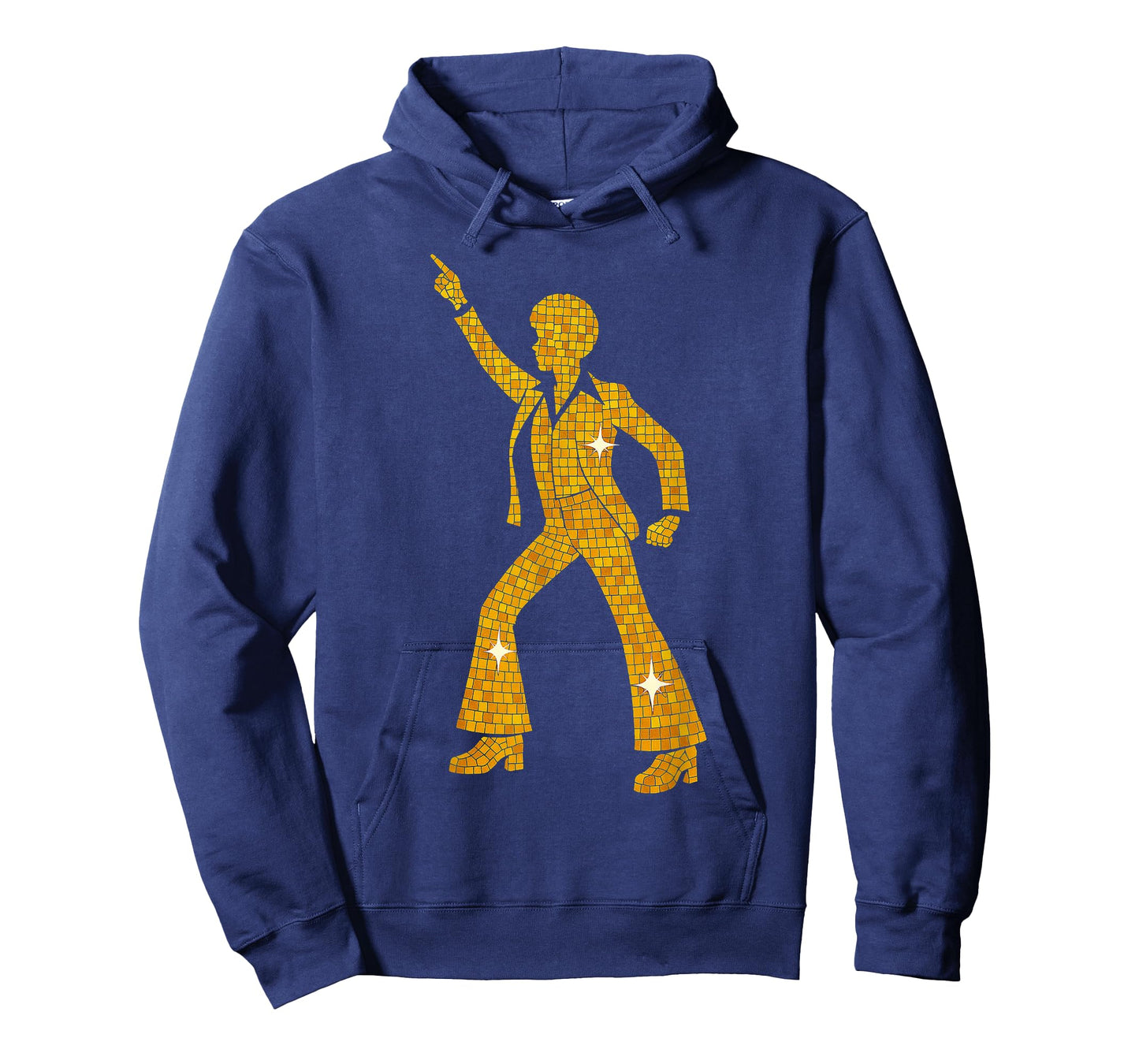 70s Disco Dancer Gold Silhouette Retro Night Fever T-Shirt
