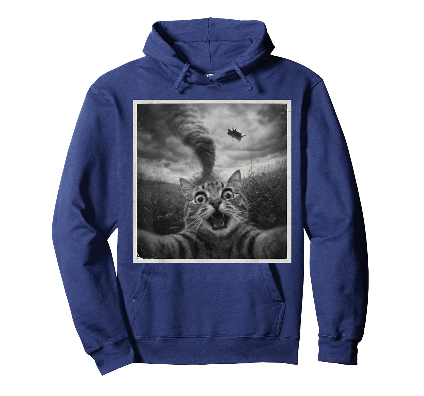 Cat Selfie with Disaster Tornado Sarcasm Funny Humor Meme T-Shirt
