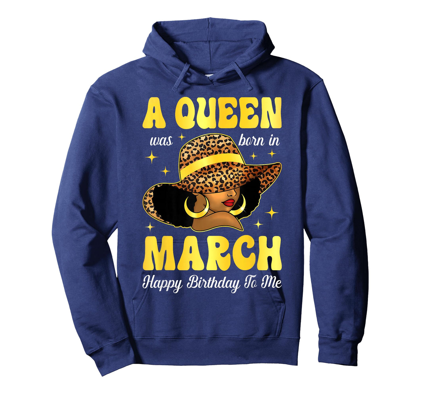 A Queen was Born in March Black Girl Woman Bday Month T-Shirt