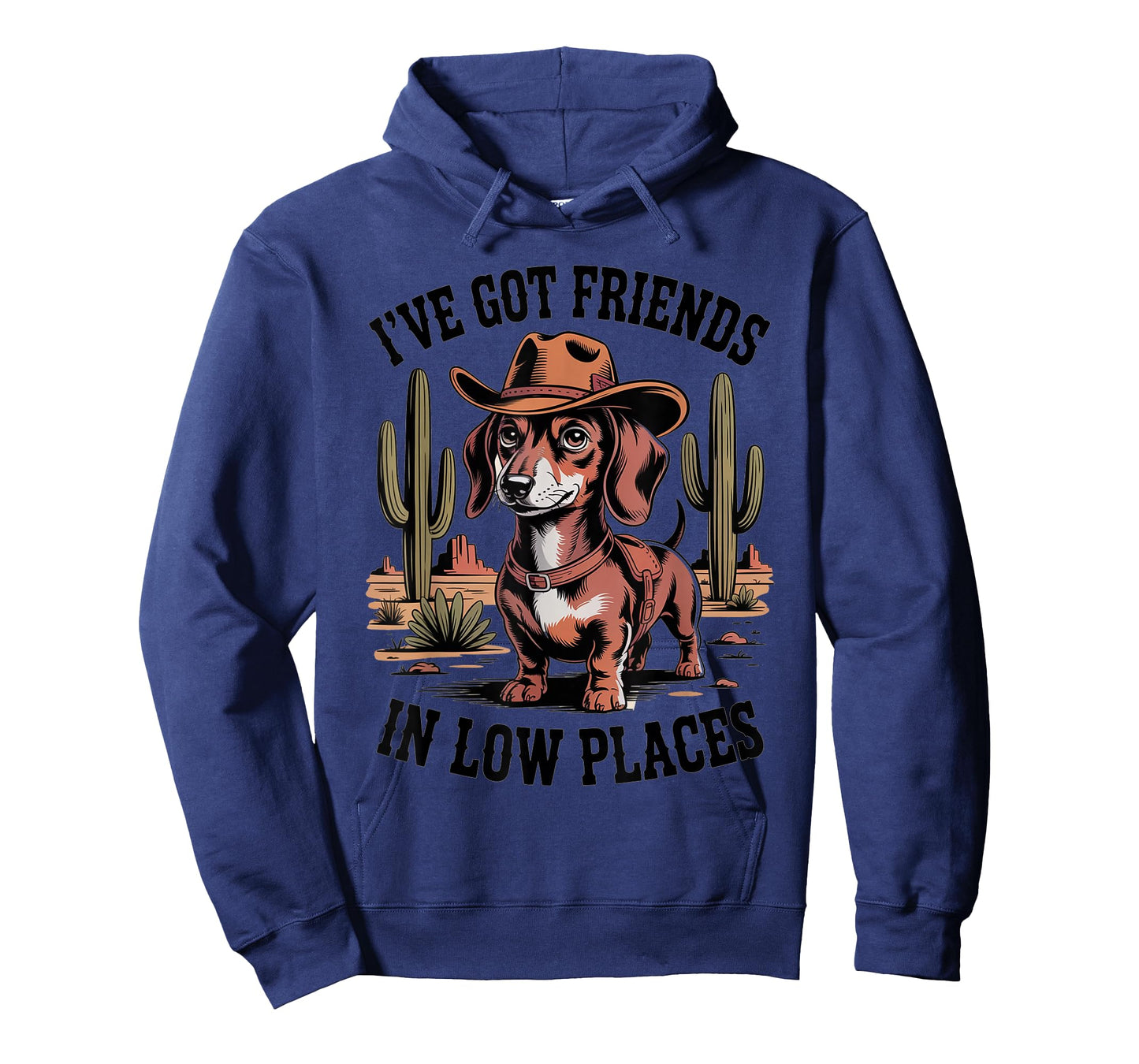 I've Got Friends in Low Places Dachshund Cowboy T-Shirt