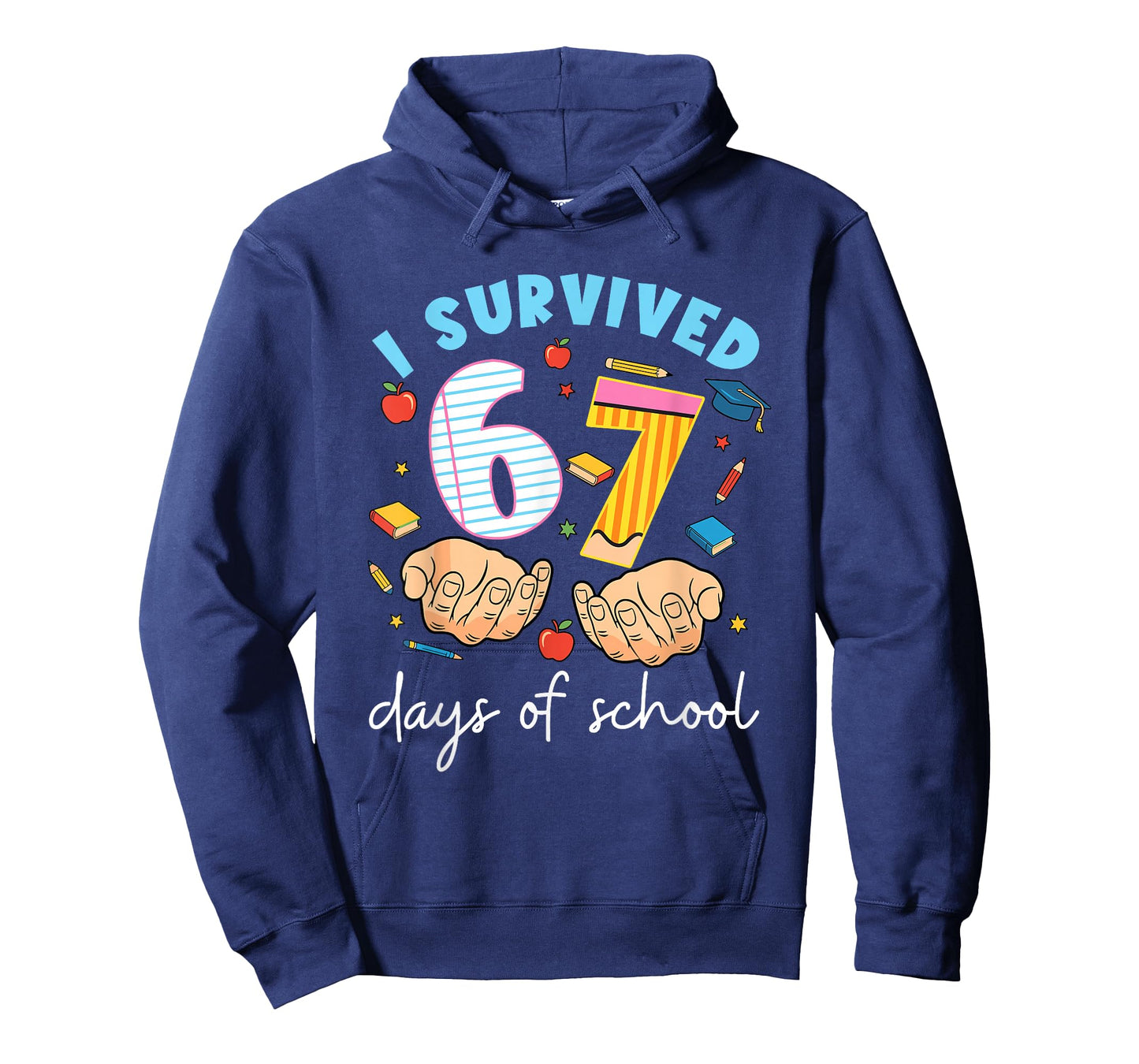 I Survived 67 Days of School Funny Student Style T-Shirt