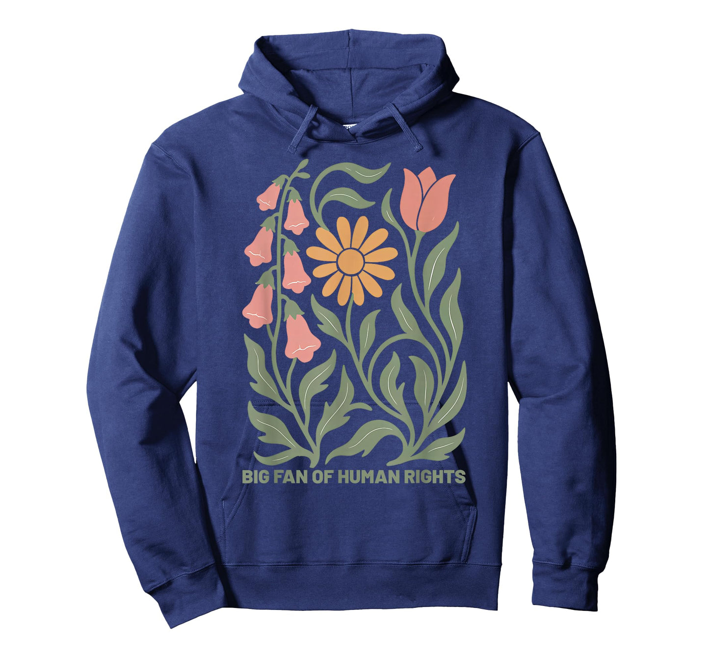 Big Fan of Human Rights Protest Floral Women T-Shirt