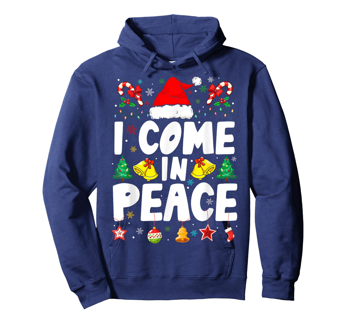 I Come in Peace I'm Peace Funny Couple Matching Christmas T-Shirt