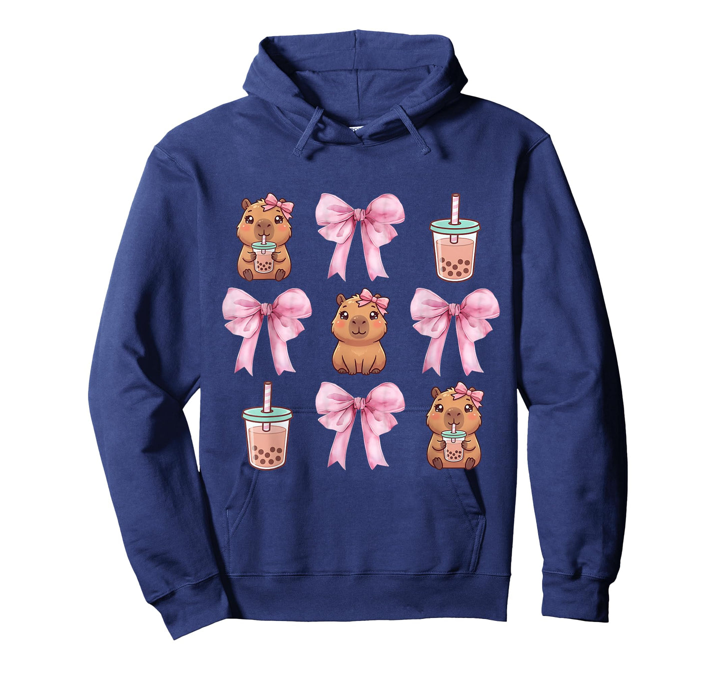 Cute Capybara Kawaii Capybara Drinking Bubble Tea Lover T-Shirt