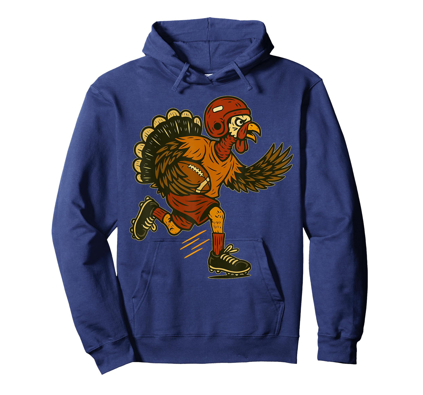 Thanksgiving Turkey Playing Football Men Boys Kids Funny T-Shirt