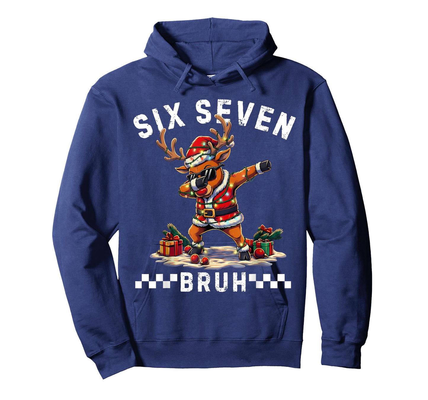 Funny 67 Christmas Six Seven Meme Dabbing Reindeer Boys T-Shirt