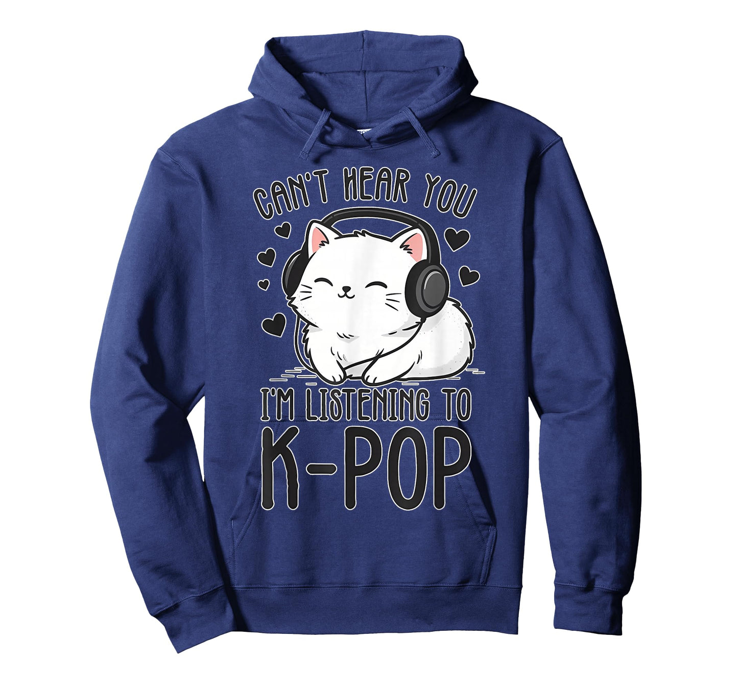 Can't Hear You, Listening K-Pop Cute Cat Music T-Shirt