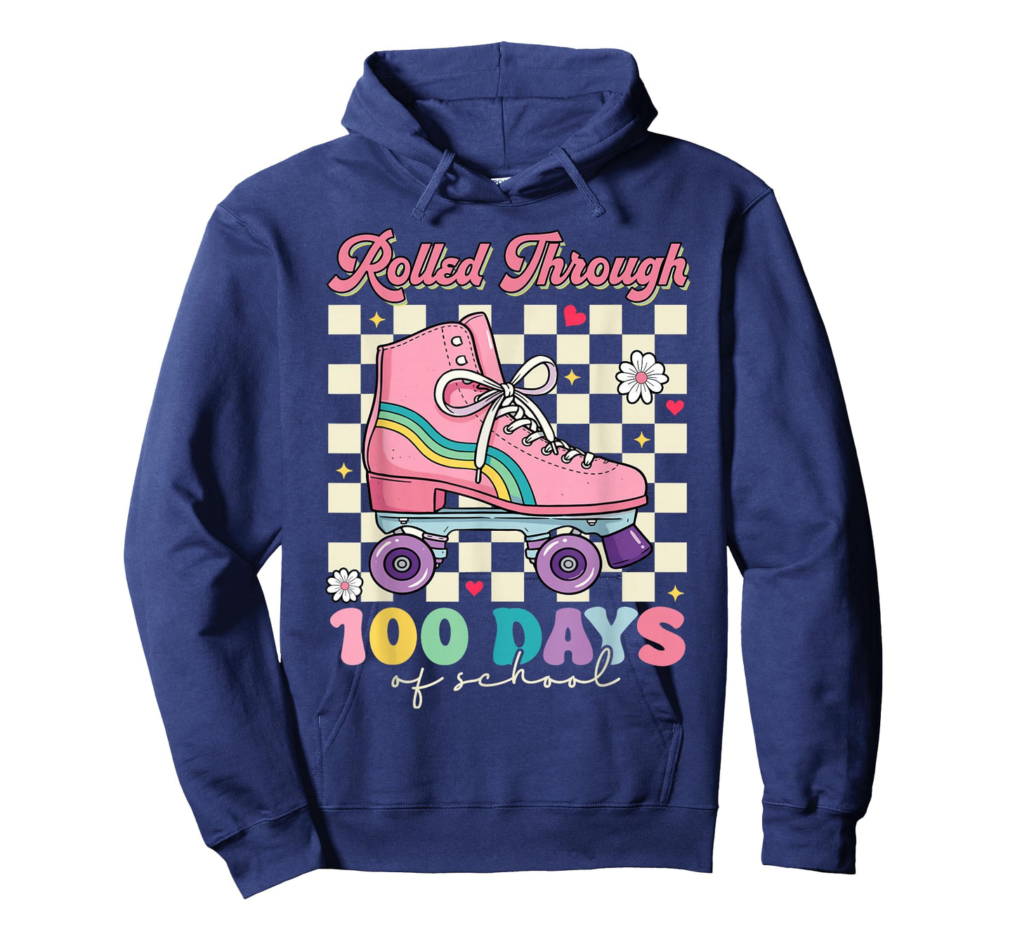 I Rolled Through 100 Days of School Roller Skate T-Shirt