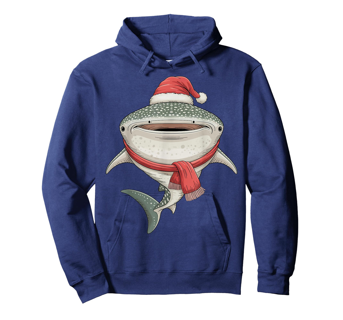 Cute Christmas Whale Shark Santa T-Shirt