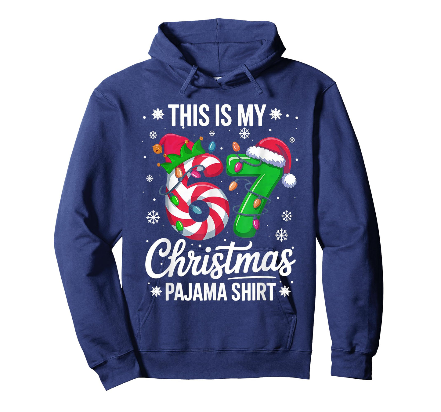 This My 67 Christmas Pajama Shirt 67 Meme Boys Girls T-Shirt