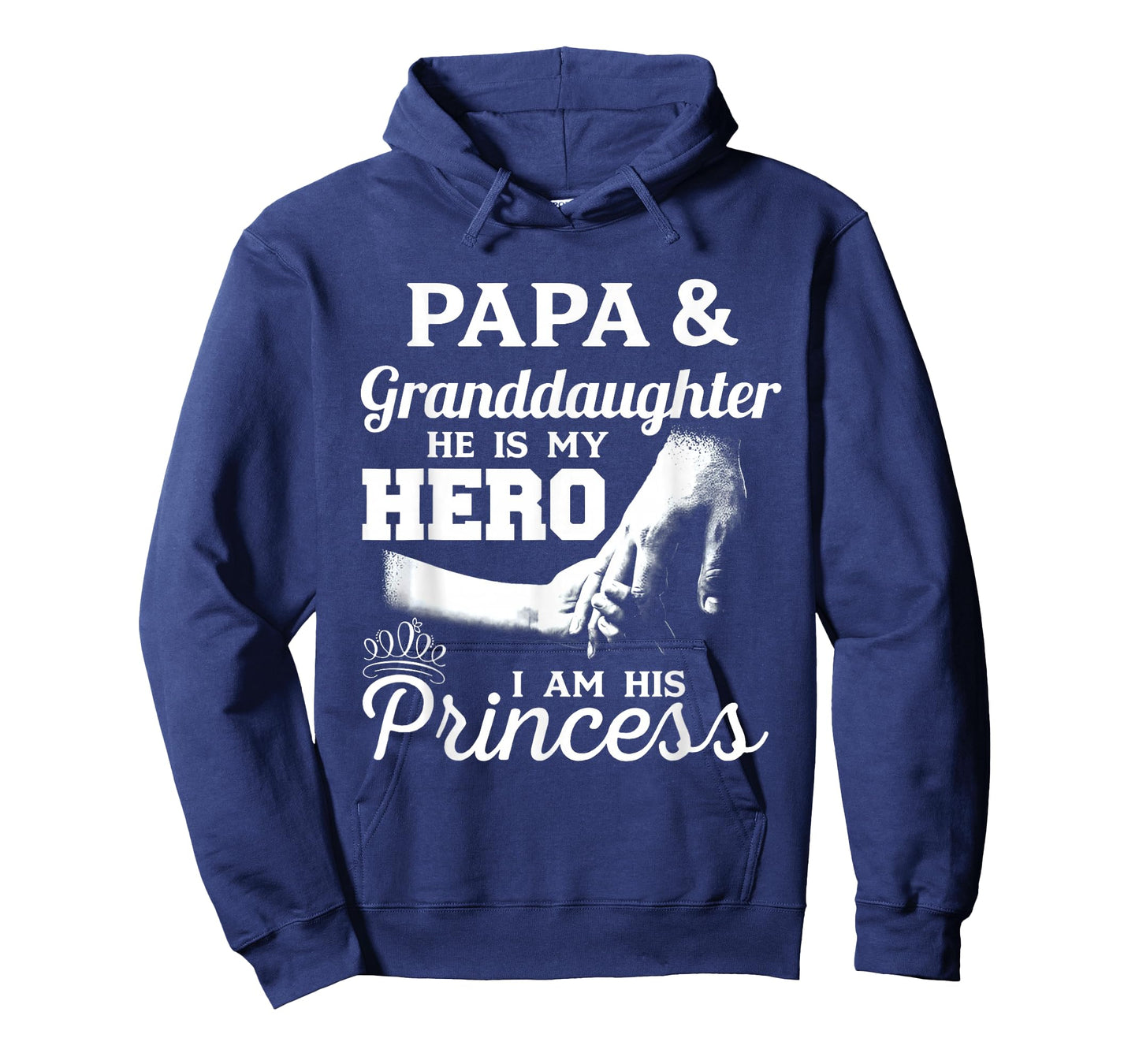 Papa and Granddaughter He is My Hero I Am His Princess T-Shirt
