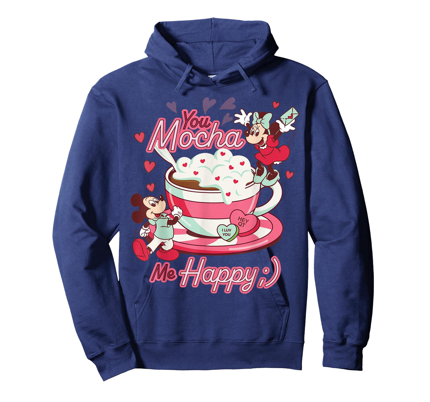 Disney Mickey & Minnie Valentine's Day You Mocha Me Happy T-Shirt