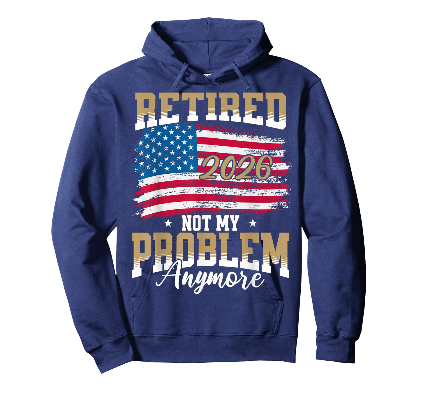 Retired 2026 Men Us Flag for Retirement T-Shirt