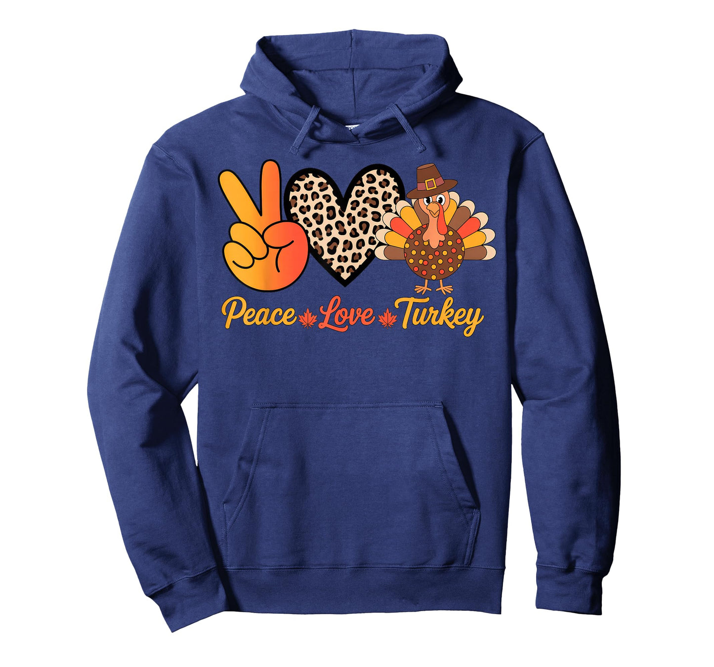 Peace Love Turkey Thanksgiving T-Shirt