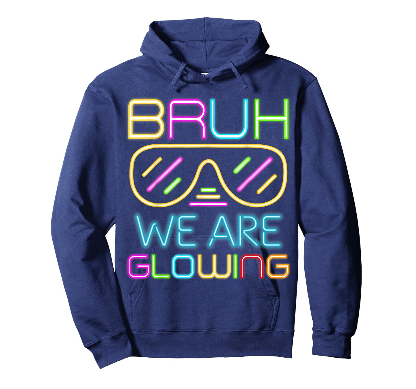 Bruh We are Glowing in My Glowing Era Group Team Tie Dye T-Shirt