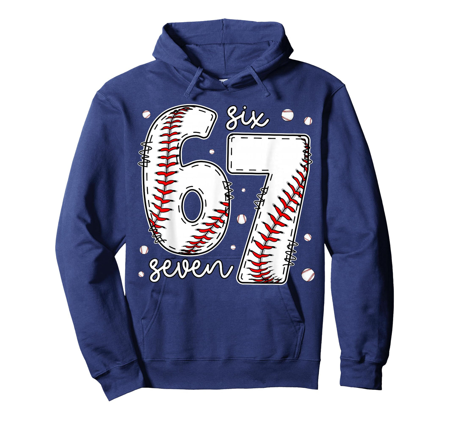 Baseball Meme Six Seven Funny 6-7 Matching Baseball Player T-Shirt