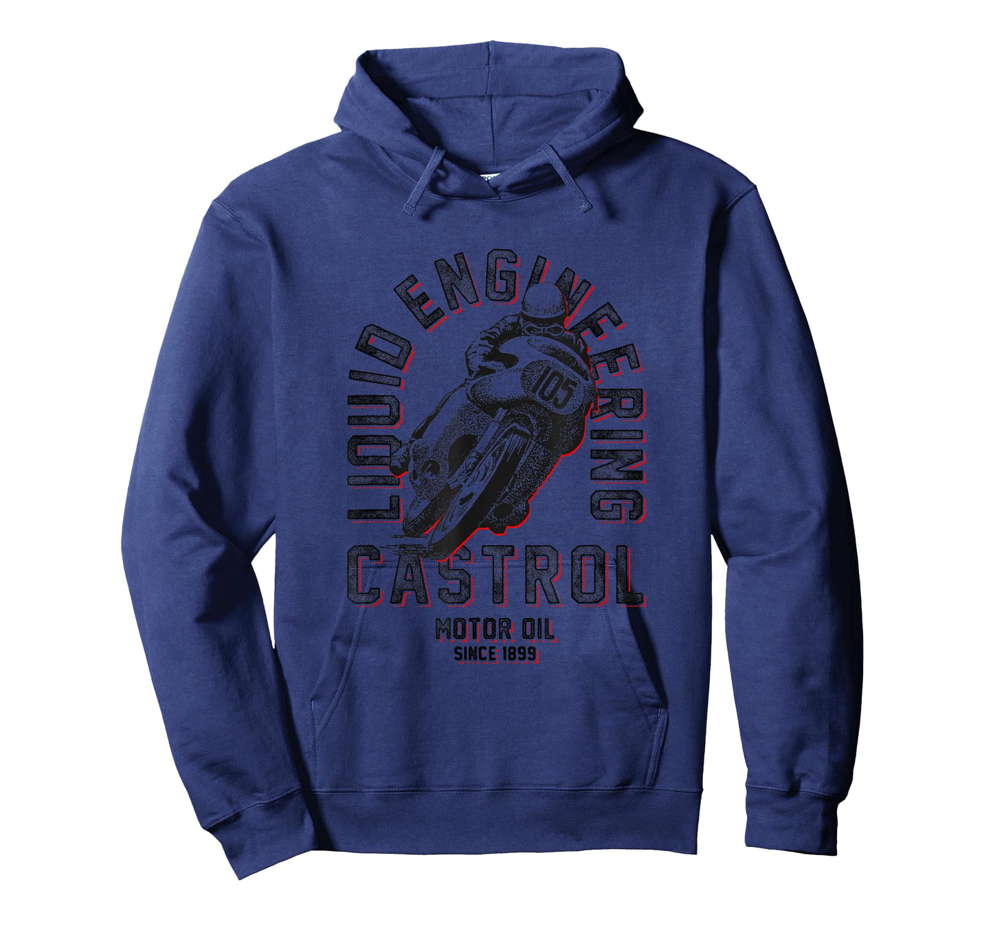 Castrol Liquid Engineering Retro Motorbike Motor PAPL1472 T-Shirt