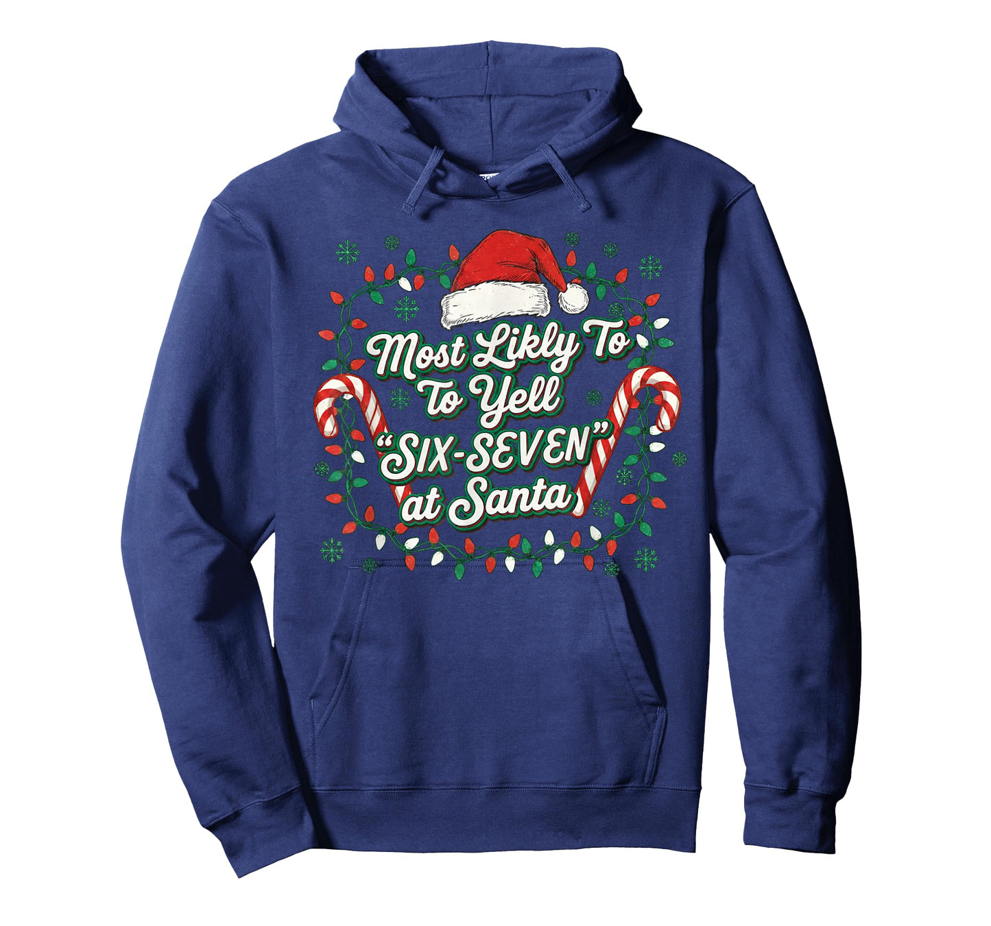 Most Likely to Yell Six-Seven at Santa Funny Christmas Meme T-Shirt