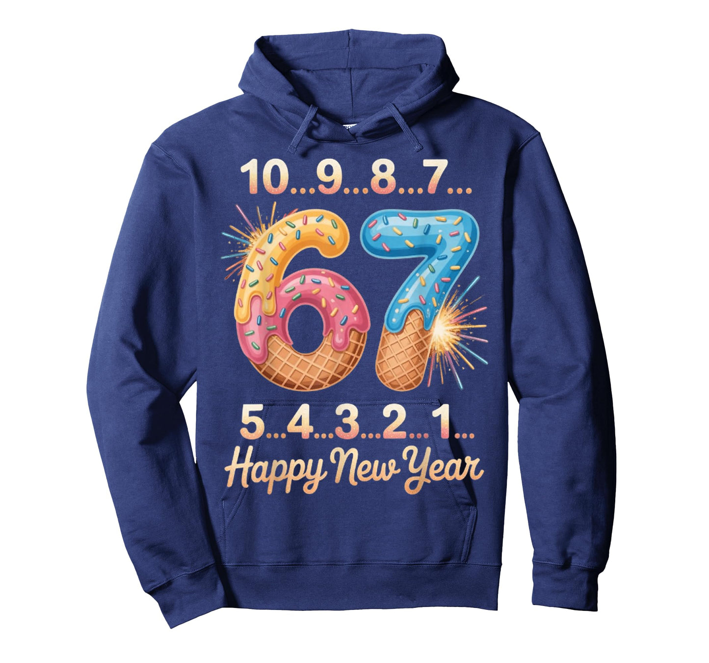 Happy New Year 2026 Eve Party Countdown Fireworks 6 7 T-Shirt