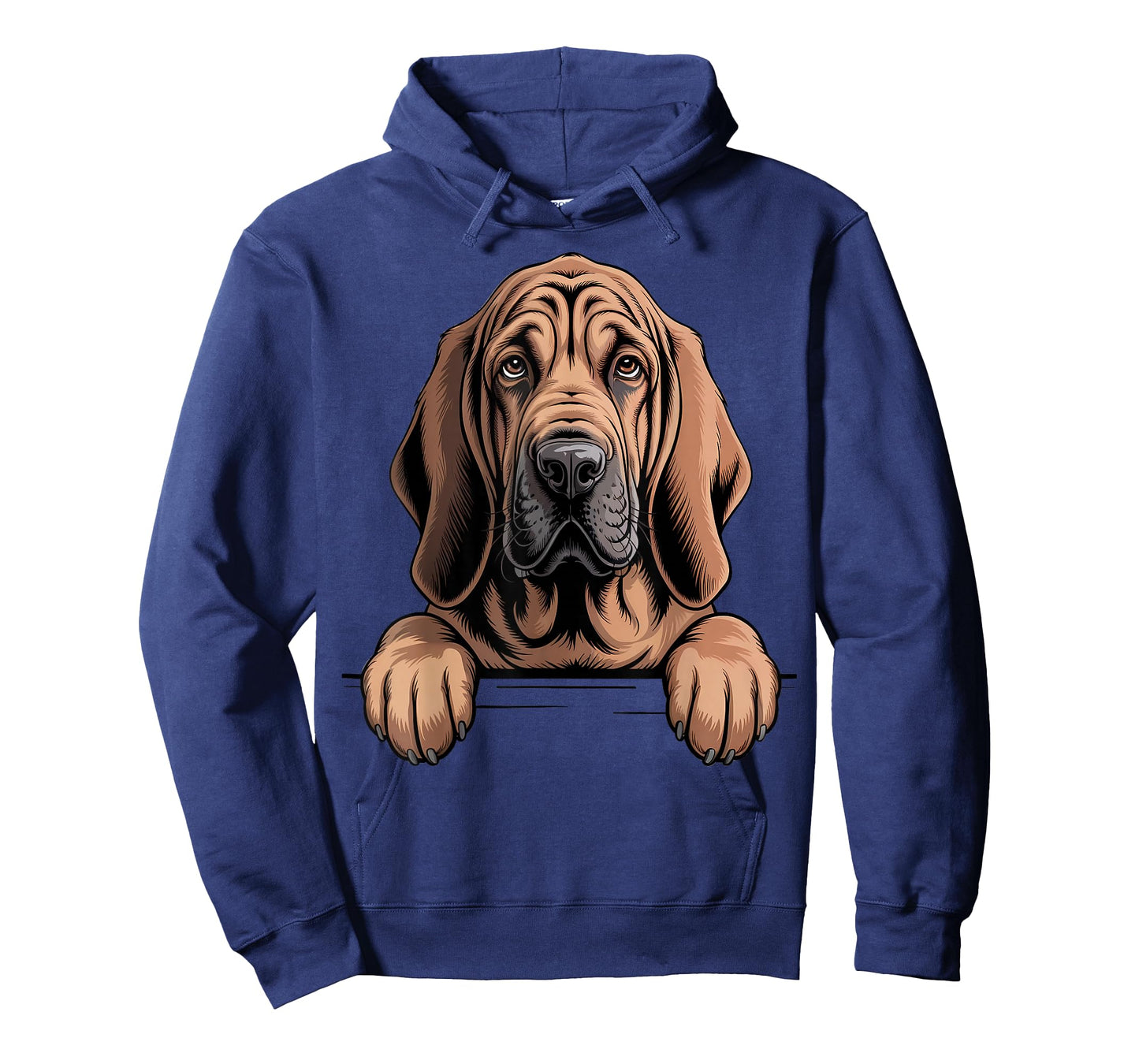 Bloodhound Funny Peeking Pocket Puppy Dog Lover T-Shirt