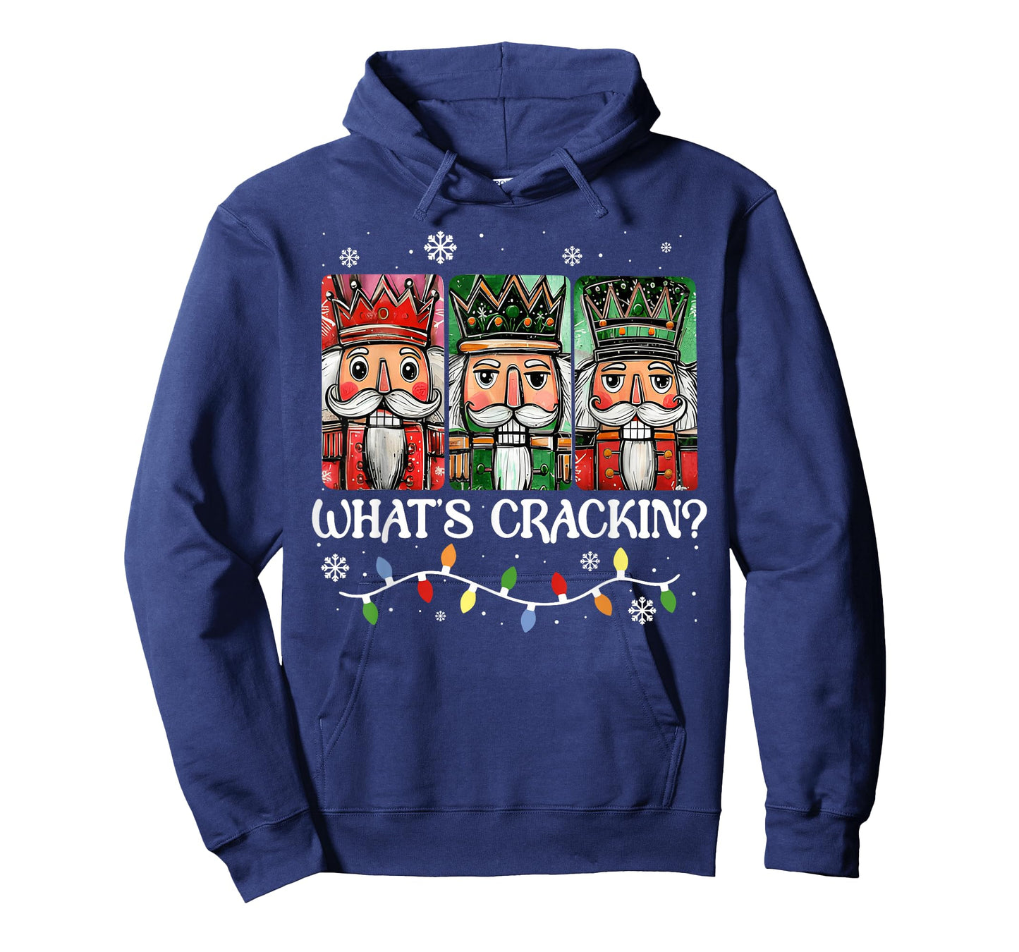 Christmas Nutcracker Whats Crackin Funny Xmas Men Women Kids T-Shirt