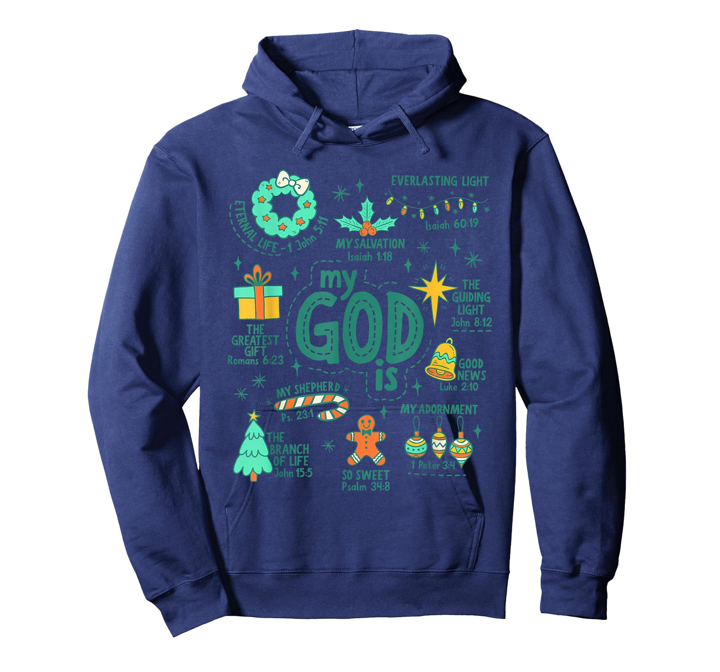 Christian Christmas My God is Jesus is The Reason Nativity T-Shirt