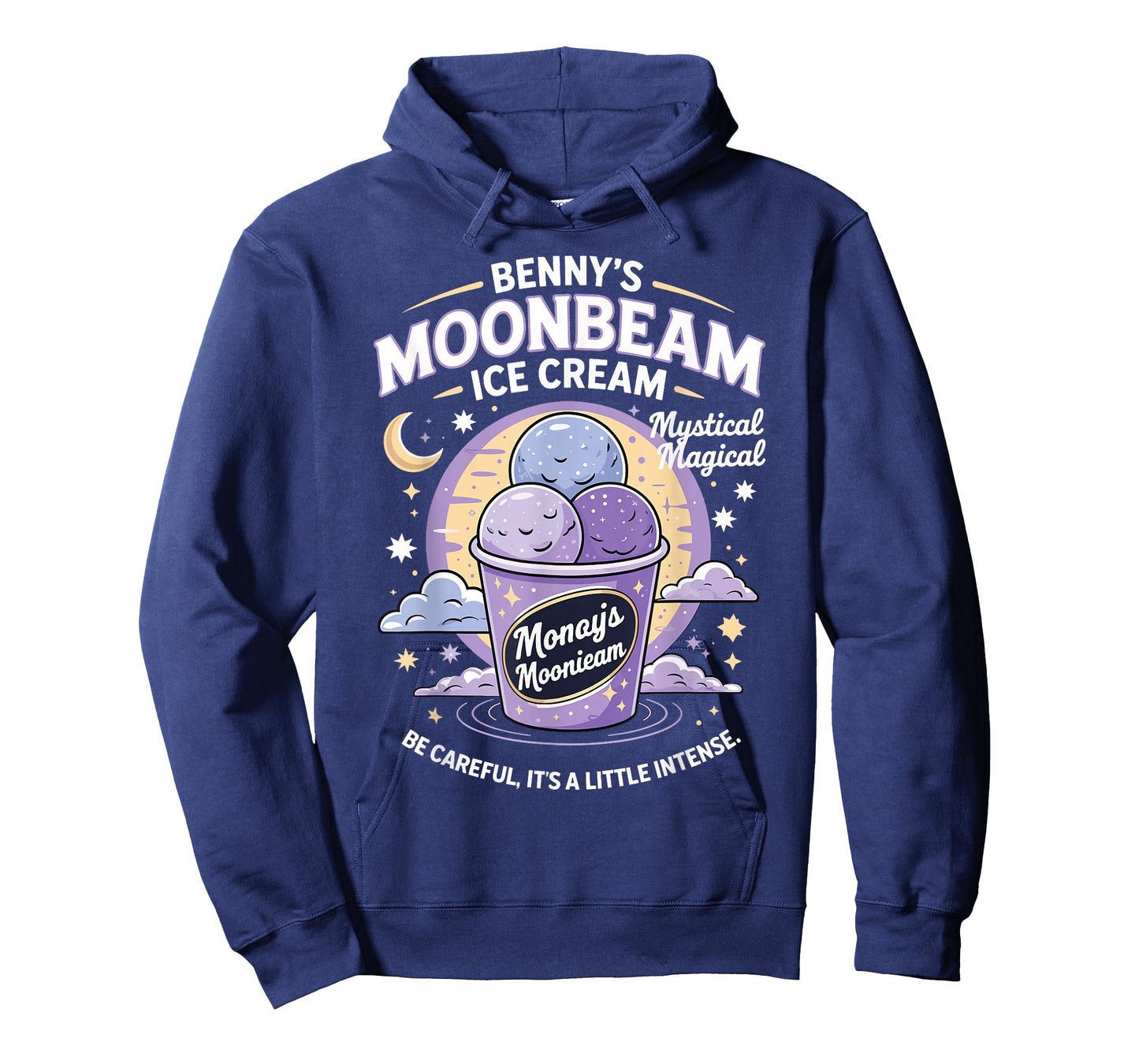 Vintage Moonbeam Ice Cream Truck Retro Double Scoop Popsicle T-Shirt