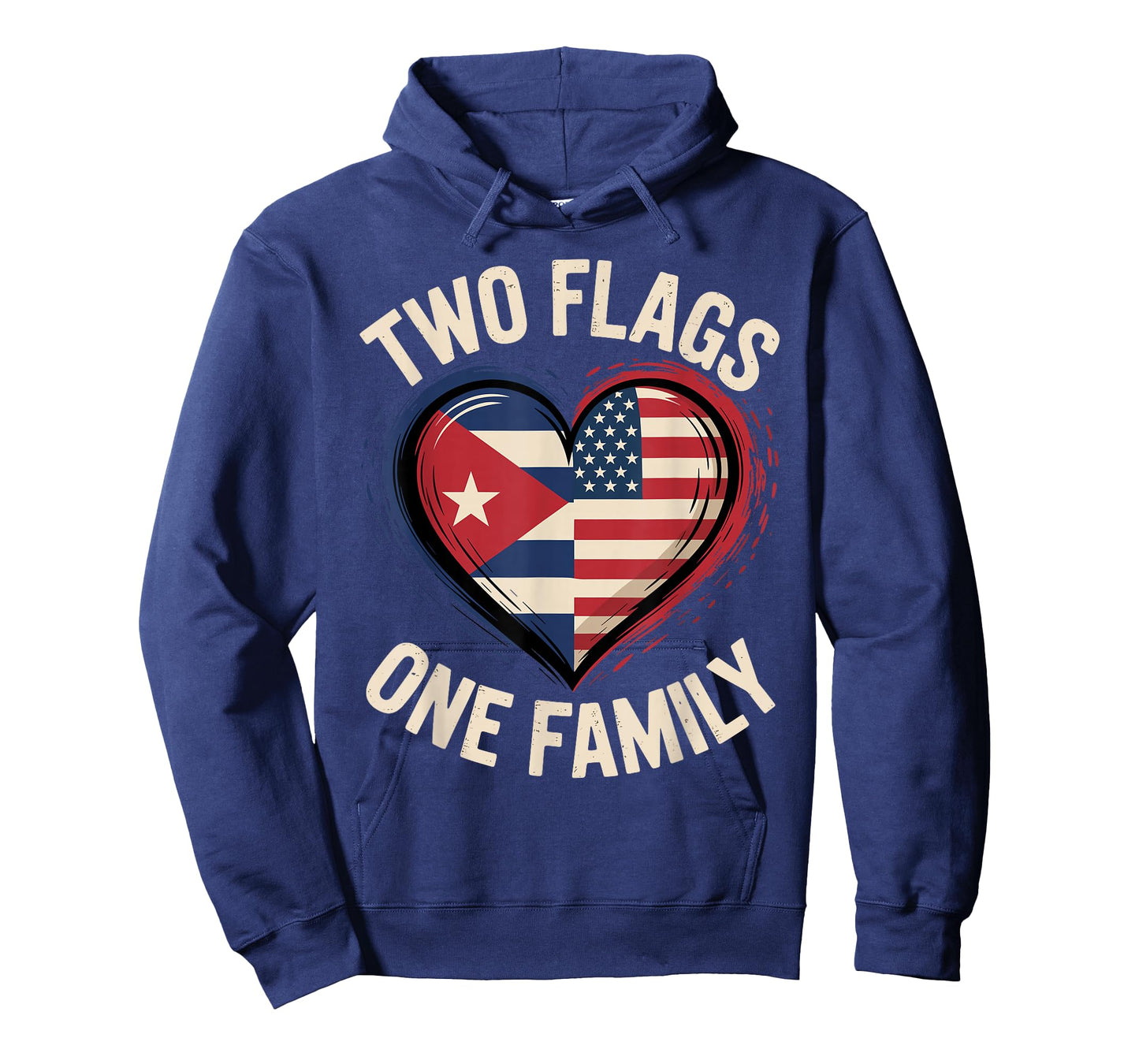 Two Flags One Family American Cuban USA Cuba America T-Shirt