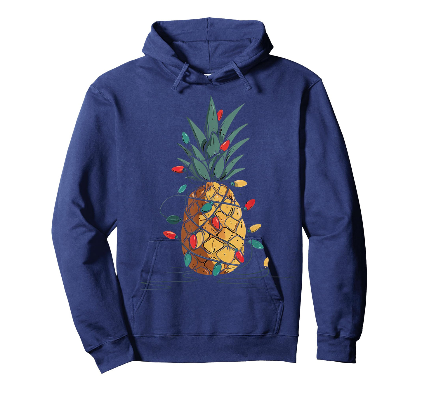 Funny Pineapple Christmas Graphics Lights Lover T-Shirt