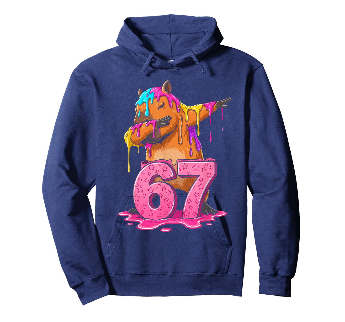 67 Animals Funny 67 Brainrot Youth Kids Capybara 67 T-Shirt