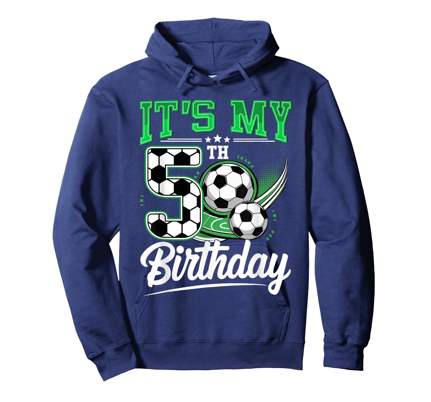 It's My 5th Birthday Boy Soccer Ball 5 Year Old Number Five T-Shirt