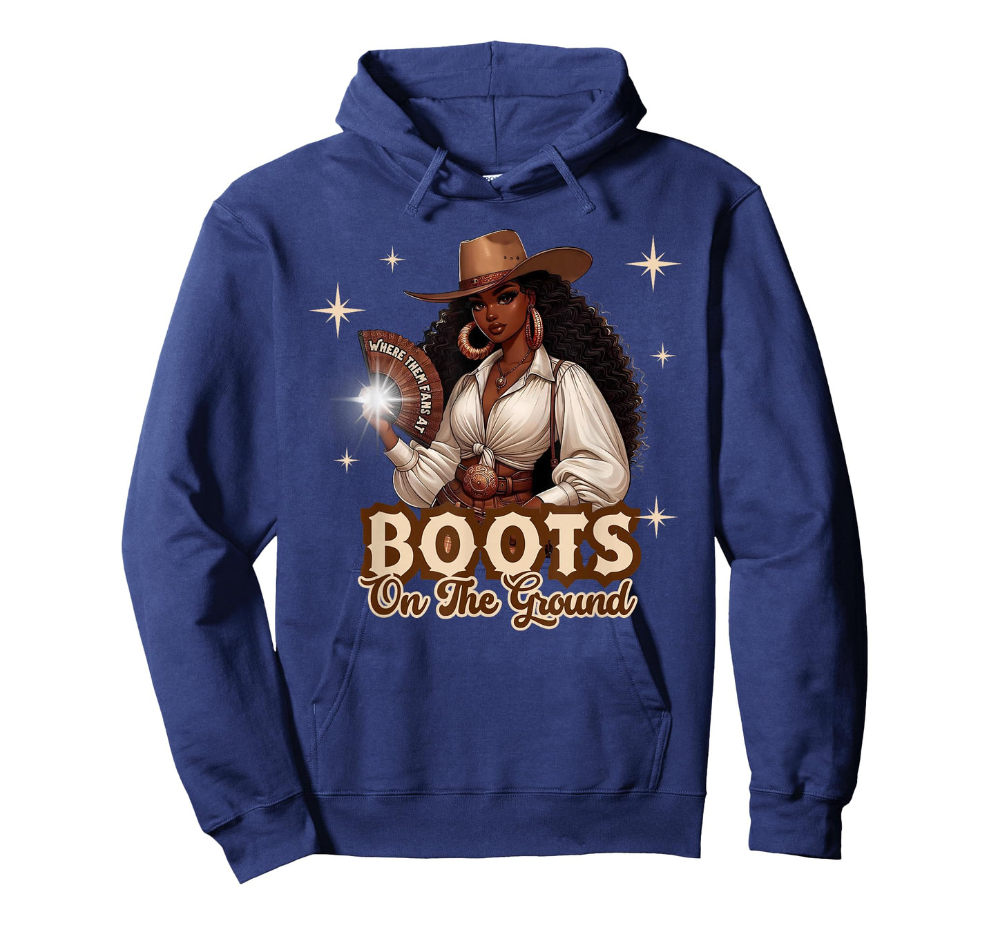 Boots On The Ground Cowgirl Western Black Girl Black History T-Shirt