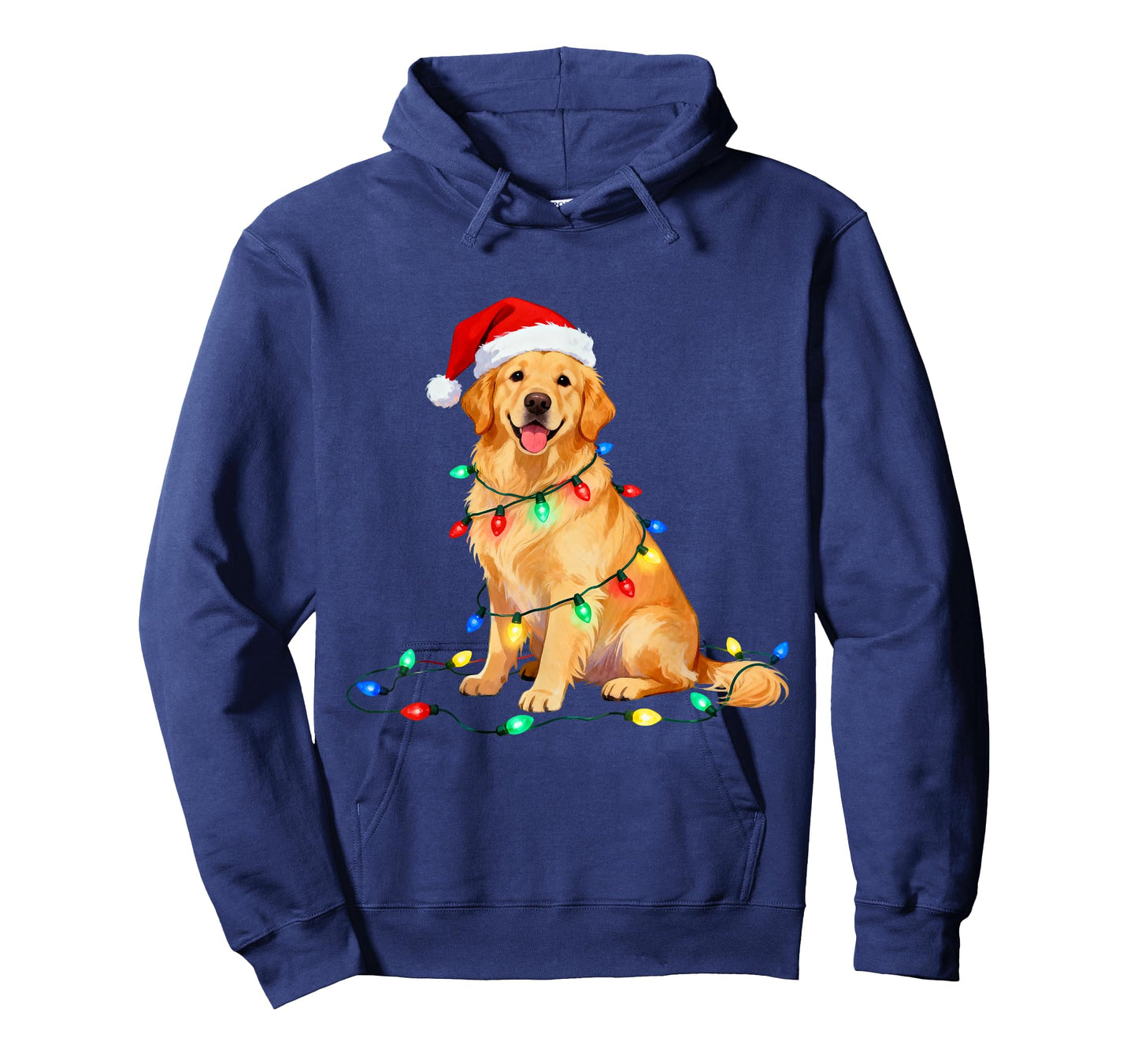 Christmas Golden Retriever Santa Hat Xmas Dog Mom Pet Lover T-Shirt