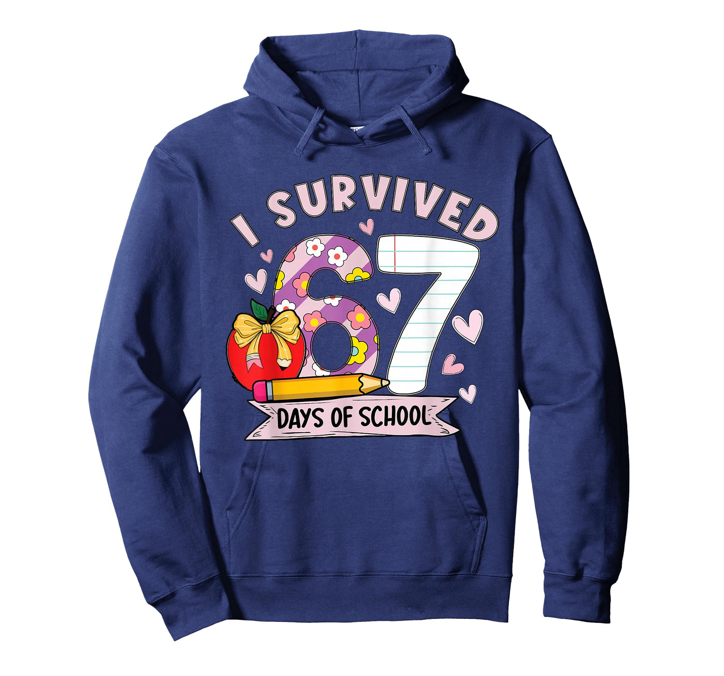 I Survived 67 Days of School Funny Leopard Student Style T-Shirt