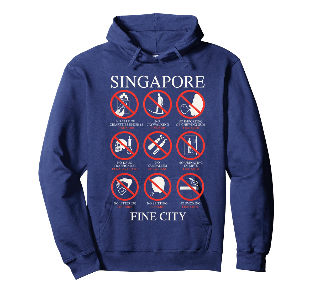 Singapore Fine City Funny Rules T-Shirt