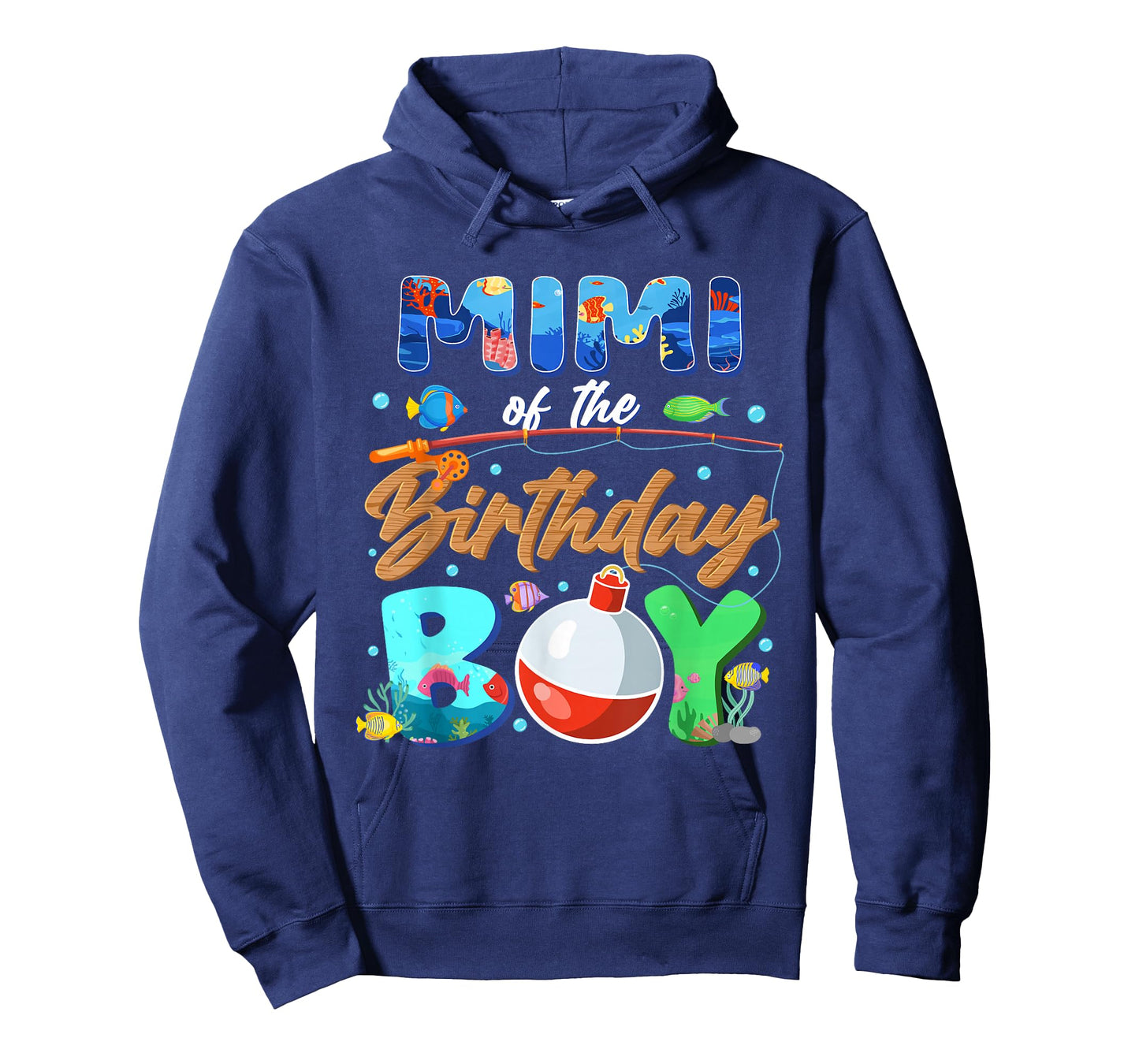 Mimi of The Birthday Boy Fishing Family Matching Bday T-Shirt