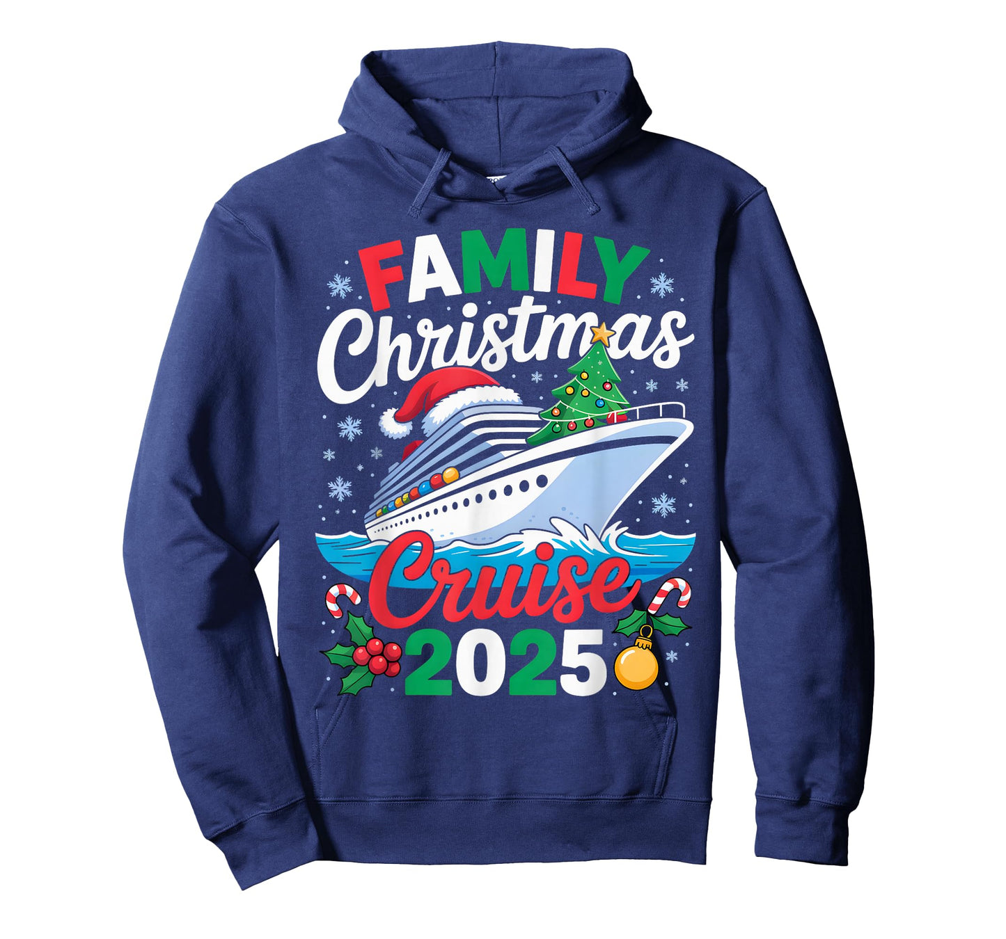 Family Christmas Cruise 2025 Matching Holiday Cruise Men T-Shirt
