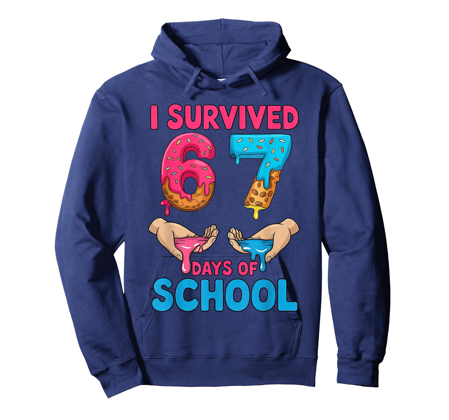 I Survived 67 Days of School Teachers Students 6 7 Six Seven T-Shirt