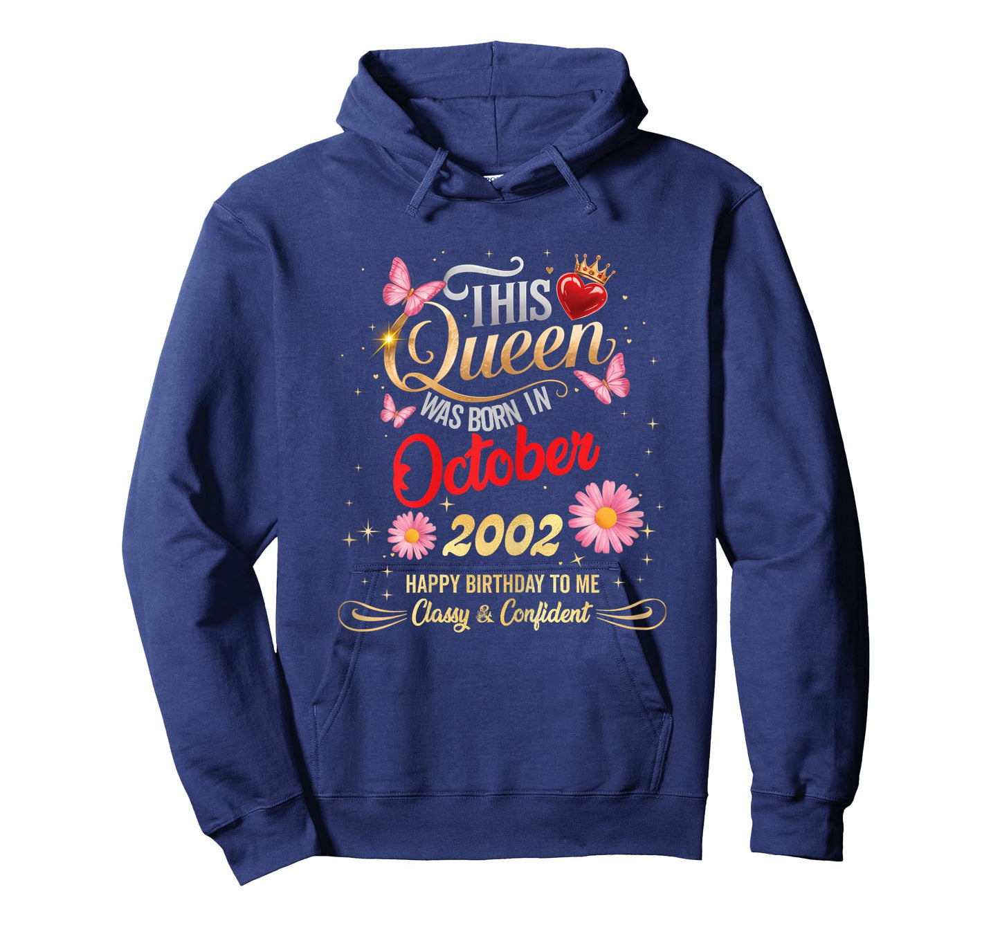 This Queen was Born in October 2002 October 2002 Birthday T-Shirt