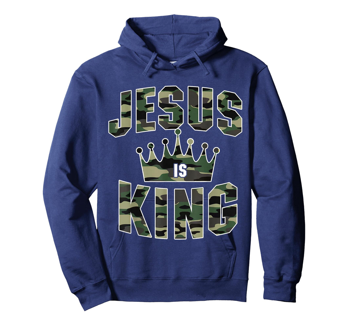 Camo Jesus is King Christian Men Women T-Shirt