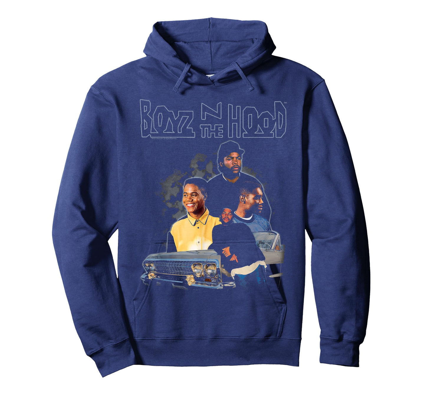 Boyz n The Hood Black and Blue Photo Collage Vintage Movie T-Shirt