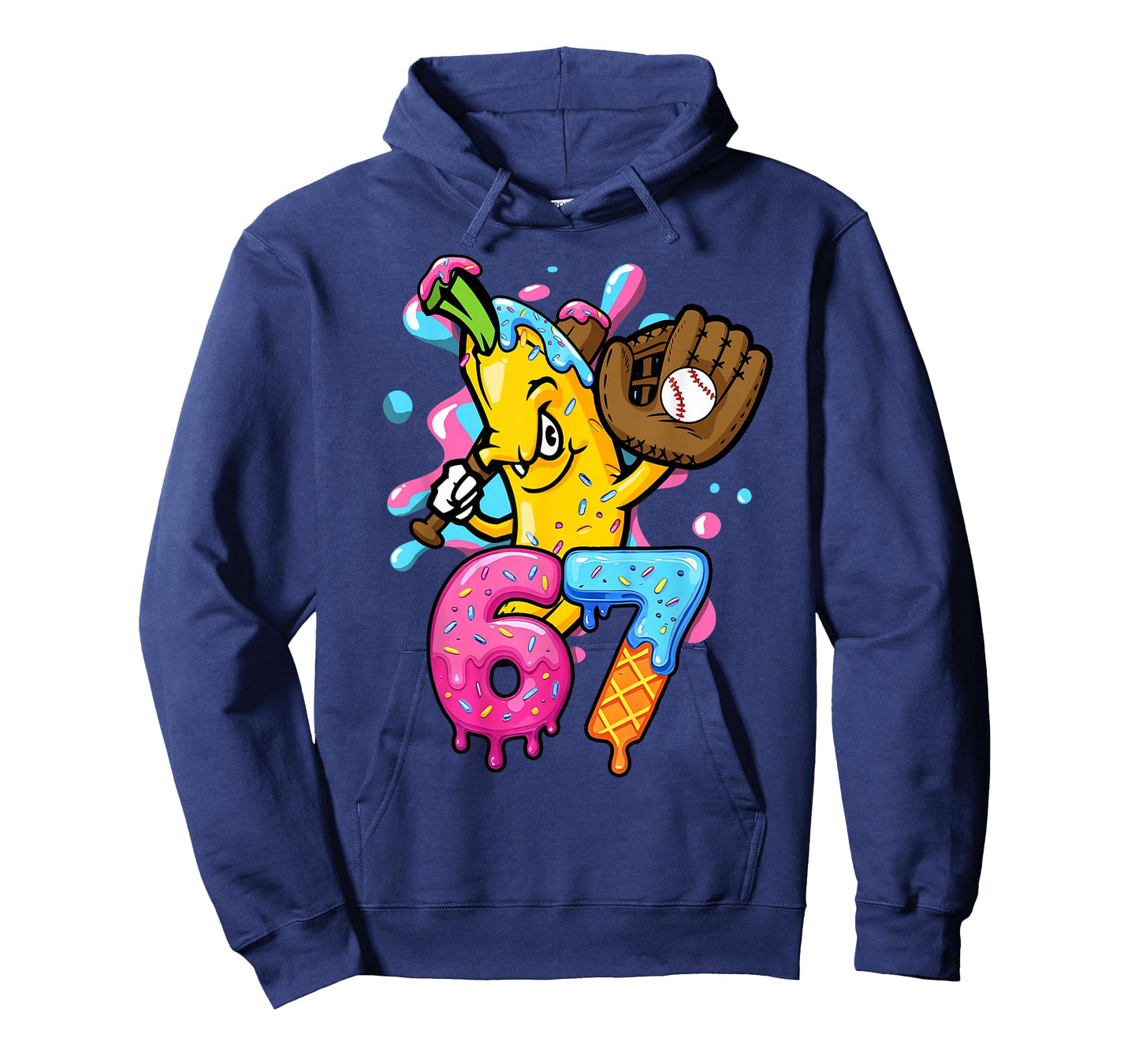 67 Funny Baseball Drip Banana 6 7 Six Seven Meme T-Shirt