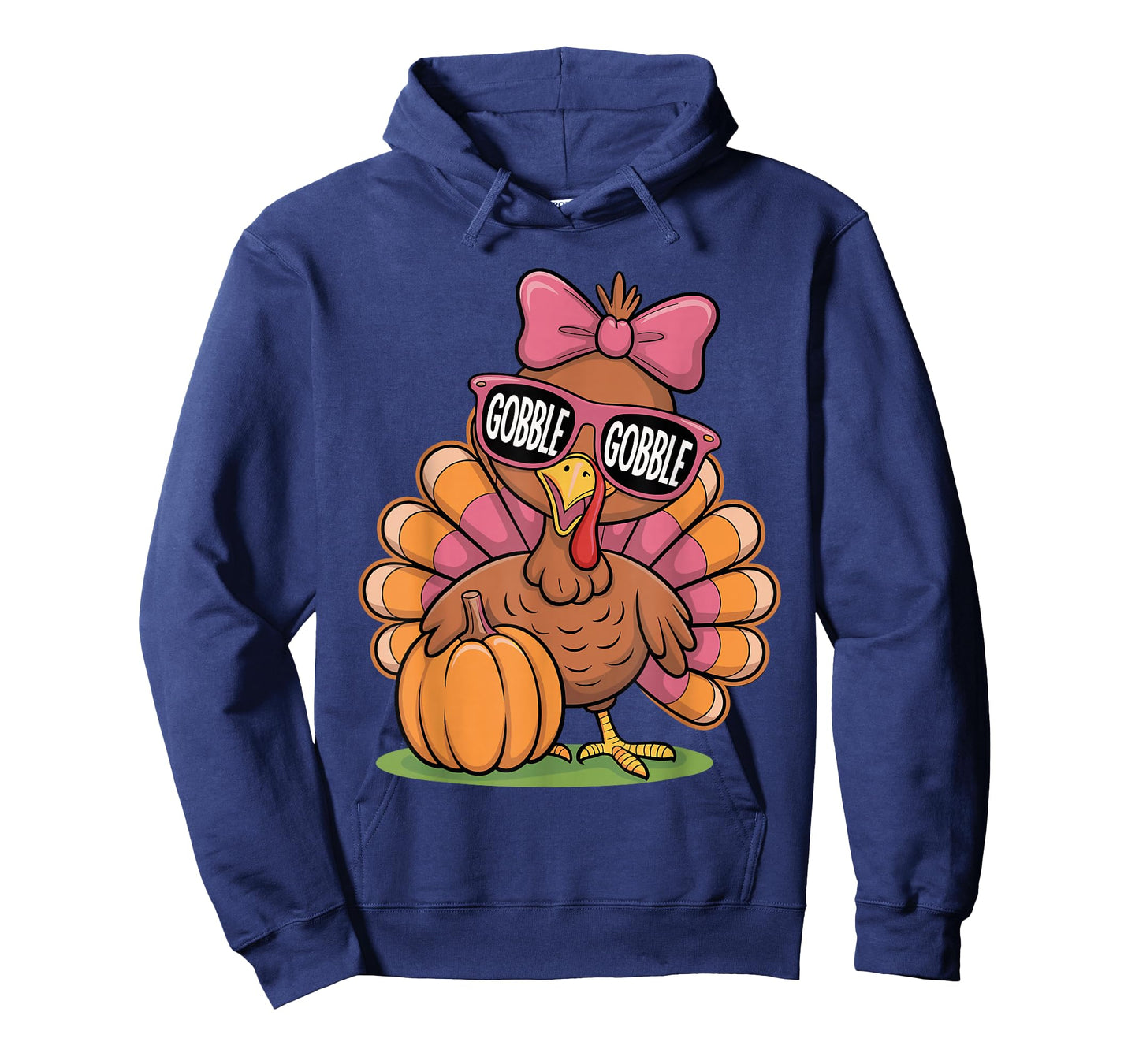 Cute Gobble Turkey Thanksgiving Girls Toddlers Bow T-Shirt